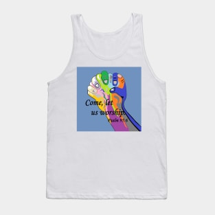 ASL Come Let Us Worship Tank Top